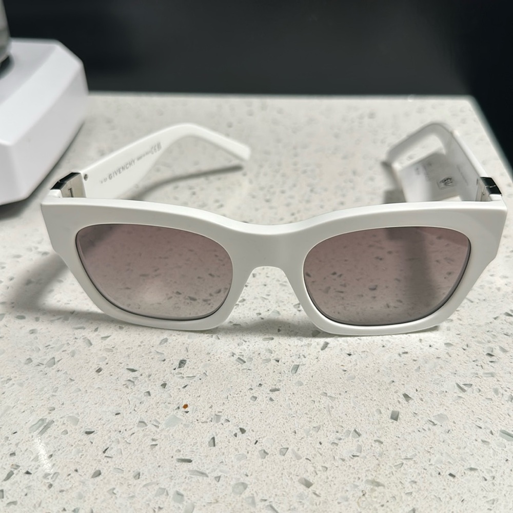 GIVENCHY white sunglasses (2)